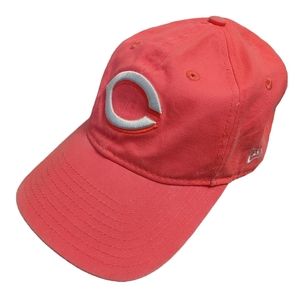 NEW ERA 9FORTY Cincinnati Reds Adjustable Baseball Cap Hat Neon Pink MLB